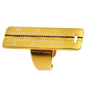 Regla de dedo dental Endo Gauge Span Medida Escala Anillo ORO - Product Image 5