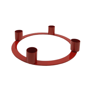 Nuevo portavelas de Adviento de Metal decorativo con acabado Gris oscuro para el hogar y la decoración de iluminación de la fiesta de Navidad al por mayor a granel - Product Image 5