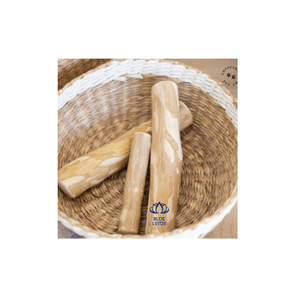 Bâton à mâcher pour chien et chat en bois de café durable, de haute qualité, bleu lotus, naturel, amusant, avec herbe à chat, longue durée, pour usage quotidien - Product Image 1