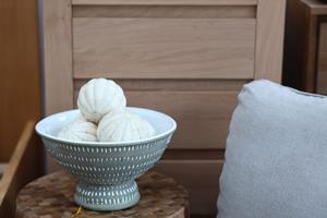 Boules décoratives modernes en résine MOP naturelle de qualité supérieure, incrustation d'os, motif lune, pour table indienne, décoration de salon, art pour la maison, ensemble - Product Image 6