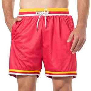 Shorts de sport pour hommes, décontractés, de course à pied, style rétro, maillot de football, entraînement, basketball, pour hommes - Product Image 1