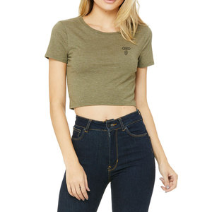 Camiseta recortada para mujer hecha en Pakistán, Top corto sólido de secado rápido, moda Vintage, manga sin mangas de verano, ropa de calle Popular para mujer - Product Image 4