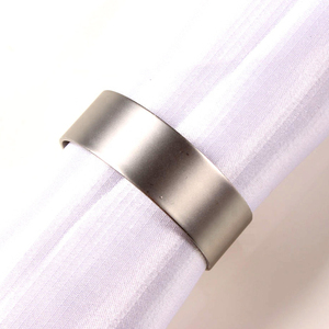 Cute Custom Made Dining Table Decor <b>Metal</b> Napkin <b>Rings</b> Napkin Holder with Golden & Silver Plated - Product Image 6
