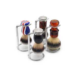 Soporte para brocha de afeitar y maquinilla de acero inoxidable con soporte, ligero y duradero - Product Image 2