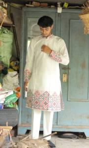Kurta de designer jacquard Heritage Weave - Product Image 2