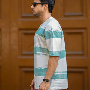 Camiseta de gran tamaño de peso pesado Vintage con logotipo de impresión personalizado de calidad superior para hombres con logotipo personalizado - Product Image 5