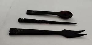 Cuchara de Madera Artesanal Rústica para Ensaladas, Ecológica, Apta para Lavavajillas, Hecha con Madera de Origen Ético, Decoración de Cocina con Cuchara de Cuerno - Product Image 5