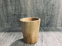 Chope à bière en bois naturel de haute qualité, style américain, avec poignée, pour les fêtes, la maison, l'hôtel, jus, élégante, tendance, texture bois - Product Image 5