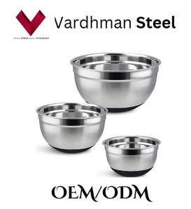 2025 article le plus vendu bol allemand en acier inoxydable 202 grand bol à mélanger de cuisine accessoires bassin bol à fruits-16 cm à 32 cm - Product Image 4