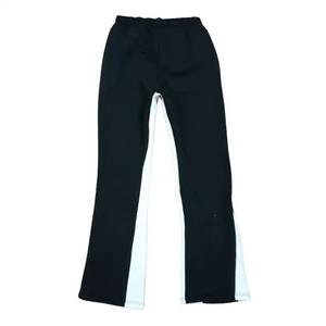 Pantalones de hombre, Pantalones rectos curvos a rayas, tiro alto, ajuste ancho y acampanado, cintura elástica, pantalones de chándal, pantalones casuales de pierna ancha - Product Image 5