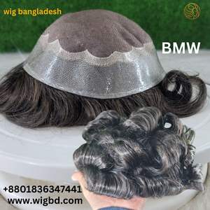BMWFront Lace Wig | 100% Remy Indian <b>Hair</b> | Mono Base | Deep Wave & Kinky Straight | Natural Hairline | 6mm - Product Image 3