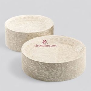 Base para Pastel Hecha a Mano, Ecológica, No Tóxica, con Núcleo de Bambú y Concha Natural de Nácar, para Exhibición de Postres, de Vietnam - Product Image 4