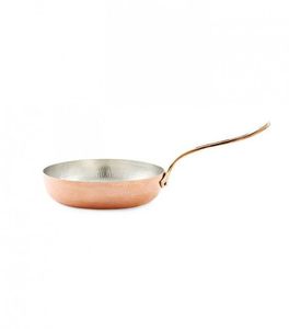 Hand Hammered Cast Iron Frying <b>Pan</b> with Enamel Interior and Brass <b>Handle</b> American Style Eco-Friendly & Durable - Product Image 1