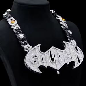 Pendentif personnalisé en argent sterling 925 glacé Charm en diamant Moissanite de haute qualité Style Hip Hop - Product Image 3