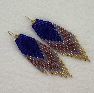 Pendientes con cuentas de semillas de cristal de moda para regalar - Product Image 4