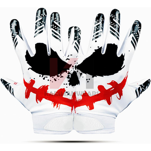 ถุงมืออเมริกันฟุตบอลสวมใส่สบาย โลโก้สั่งทำได้  ด้ามจับซิลิโคนกันลื่น ถุงมือรักบี้สำหรับมืออาชีพสำหรับกิจกรรมกลางแจ้ง - Product Image 1