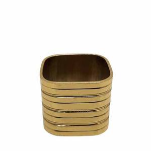 Porte-serviette décoratif en aluminium, anneau de serviette de couleur or pour décoration de Table et de mariage - Product Image 5