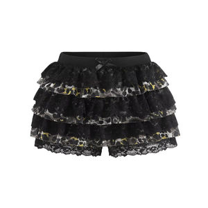 กางเกงขาสั้นของผู้หญิงเอวต่ำแบบถักสีพื้นกางเกงขาสั้นลำลอง - Product Image 1