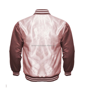 Chaqueta Universitaria de Satén Personalizada con Nombre de Equipo y Número Bordados, Logotipo Personalizado, MOQ Bajo, para Hombre - Product Image 5