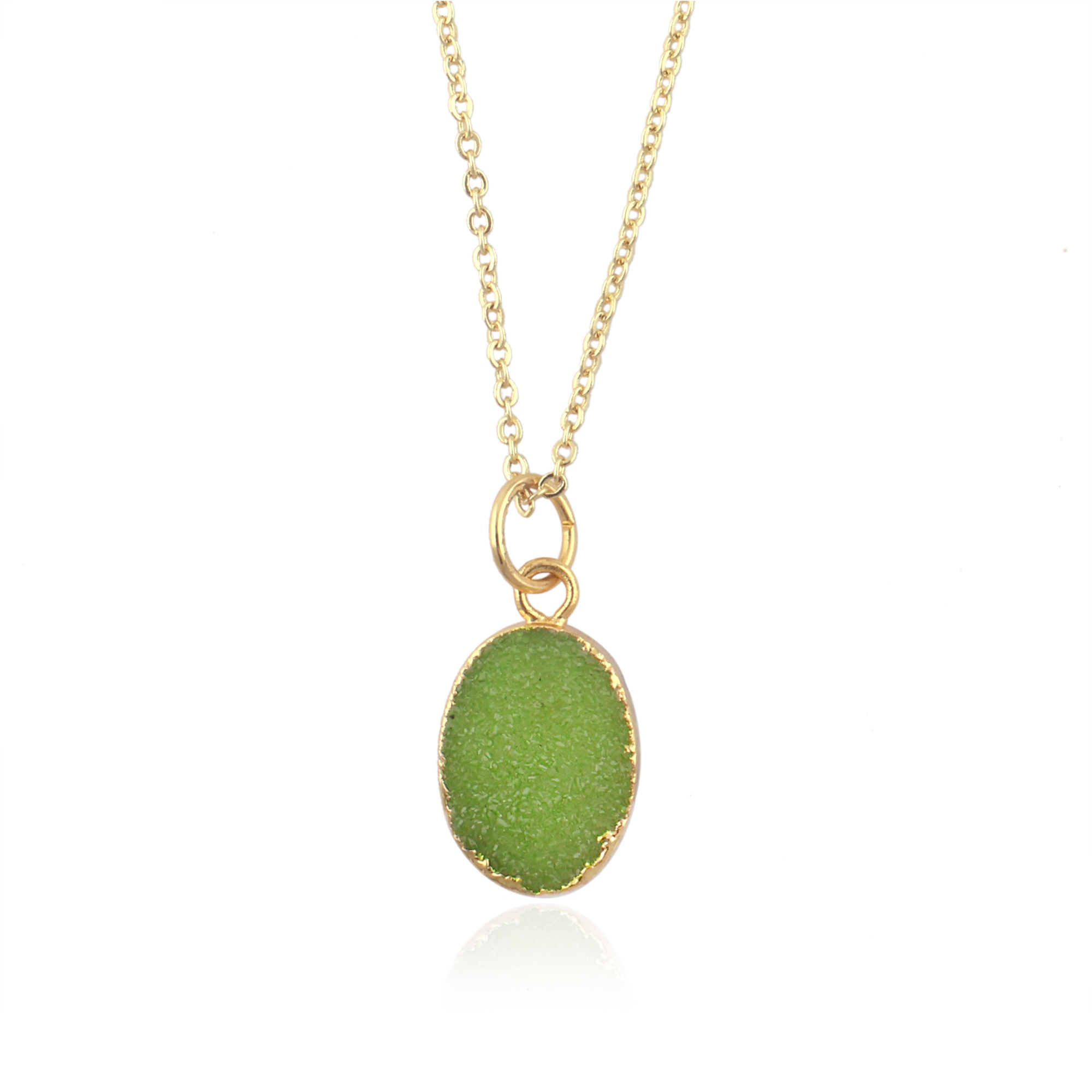 Green Peridot Druzy (August)