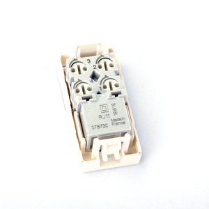 Mosaico de toma de teléfono 78731, RJ11 , 4 contactos, 2 módulos, blanco - Product Image 4