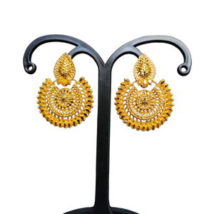 ชุดต่างหูที่ออกแบบมาเพื่อ22CT เครื่องประดับต่างหูชุบทอง Jhumka สำหรับผู้หญิงสวมใส่โดยผู้ส่งออกอินเดีย - Product Image 1