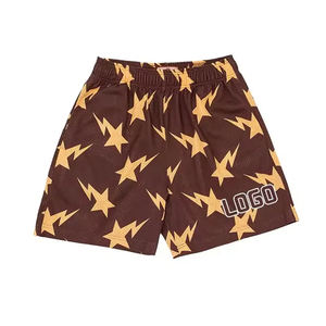 Pantalones cortos de playa de verano para hombre de alta calidad 100% algodón pantalones cortos sublimados con impresión de logotipo personalizado de secado rápido a precio mayorista - Product Image 3