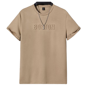 Camiseta de Manga Corta Personalizada de Algodón Transpirable para Hombre, Impresión Digital, Tallas Grandes, Opciones de Fibra de Bambú Disponibles - Product Image 3