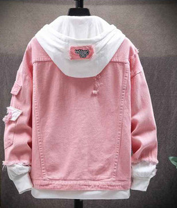 Chaqueta Vaquera de Mezclilla para Hombre, Talla Grande, Personalizada, de Manga Larga, 100% Algodón, Chaqueta Vaquera Lisa de Invierno para Hombre - Product Image 2