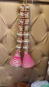 Tenture murale Gota pour décoration de plafond Guirlandes multicolores pour mariage, pendaison de crémaillère et célébration Toile de fond - Product Image 4