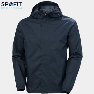 Chaqueta impermeable cortavientos para hombre a la venta, chaqueta impermeable para hombre con logotipo bordado personalizado de fabricante OEM - Product Image 5