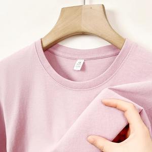 2025 nouveau t-shirt à manches courtes pour hommes et femmes de marque de mode décontractée 100% coton tricoté anti-rétrécissement écologique - Product Image 2