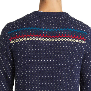 Meilleur prix de gros pull tricoté d'hiver pour hommes respirant et à la mode avec logo décoration taille adulte - Product Image 6