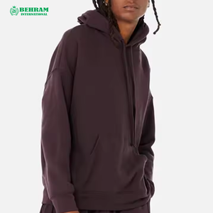 Sweat à capuche pour homme en coton épais avec impression en relief / Luxe / Polaire / Molleton français / Séchage rapide / Respirant / Hiver - Product Image 5