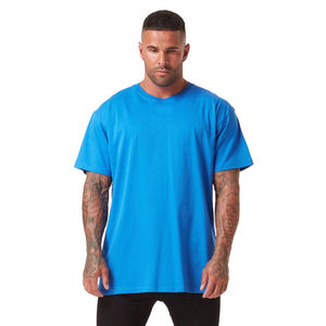 เสื้อยืดผ้าฝ้ายทรงพอดีตัวสำหรับผู้ชายเสื้อคอกลมเปิดไหล่ขนาดพลัสไซส์100% - Product Image 4