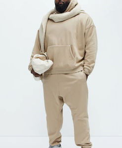 Fabricants de vêtements, survêtement personnalisé avec broderie, ensemble pantalon de survêtement et sweat-shirt pour hommes, prix de gros à faible MOQ - Product Image 5