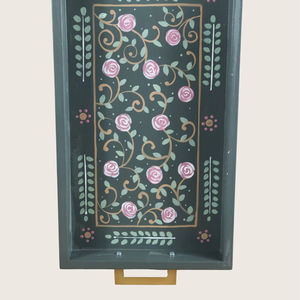 MDF Wooden <b>Enamel</b> Coated Design Serving <b>Tray</b> Hotels & Restaurant Kitchenware Table <b>Tray</b> High Quality - Product Image 1