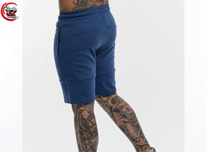 Pantalones cortos personalizables de algodón 100% para hombre, malla transpirable con estampado de logotipo personalizado, patrón sólido de verano, cierre de cintura elástica - Product Image 4