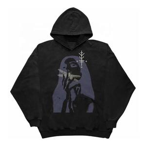 Sudaderas con Capucha Modernas de Alta Calidad 2024, Sudaderas con Capucha Casuales Estampadas con Efecto Desgastado para Hombre y Mujer - Product Image 2