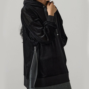 Sudadera con Capucha Personalizada OEM para Mujer, Moderna, Informal, con Cierre, Cómoda y Transpirable, Últimos Modelos en Color Sólido para Mujer 2026 - Product Image 4
