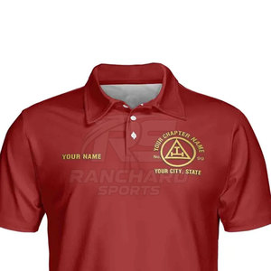 Camiseta Polo Masónica, Ropa Aprobada por los Miembros, Camiseta Polo Masónica Transpirable de Manga Corta - Product Image 4