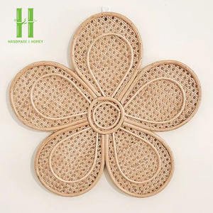 Decoración de pared de mariposa de ratán Natural tejida a mano de alta calidad para decoración de habitación de chico decoración de pared diseño novedoso sala de estar OEM - Product Image 5