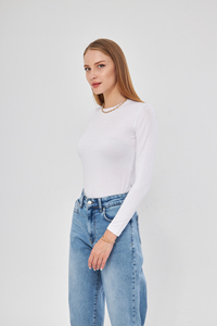 COL ROND MANCHES LONGUES CORPS SOUS-VÊTEMENTS FEMME SOUS-VÊTEMENTS CORPS - Product Image 6