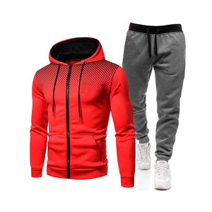 Chándal deportivo con cremallera cómodo personalizado para hombre, nueva tendencia con logotipo bordado personalizado, características de maternidad de talla grande - Product Image 2
