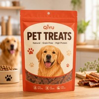 Sachet refermable personnalisé en Mylar pour aliments pour animaux de compagnie, sac en plastique à fermeture éclair, anti-odeur, anti-humidité, en aluminium, pour aliments pour bébés et chewing-gum