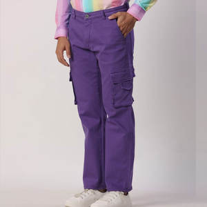 Vente chaude Nouveau Pantalon Cargo pour Hommes avec Fermeture Éclair Top Couleur 100% Coton Tricoté Street Wear-Tendance De La Mode - Product Image 2