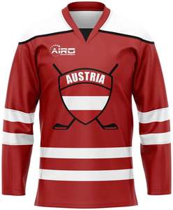 Uniformes deportivos suaves de poliéster 100% de alta calidad, jersey de hockey sobre hielo con nombre impreso del equipo OEM, pantalones para adultos, práctica al por mayor - Product Image 3