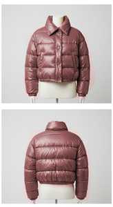 La mejor nueva moda transpirable chaquetas personalizadas para mujer 2025 Color sólido con cremallera ropa de invierno chaquetas acolchadas personalizadas para mujer - Product Image 3