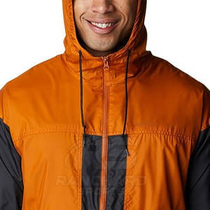 Veste coupe-vent à capuche décontractée pour homme, veste imperméable respirante, veste coupe-vent de sport pour homme - Product Image 6