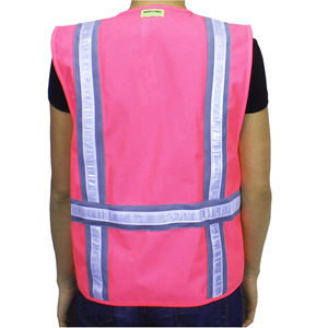 Chaleco de Seguridad de Alta Visibilidad, Transpirable, de Poliéster, para Trabajos de Construcción, Diseño Reflectante Unisex - Product Image 2